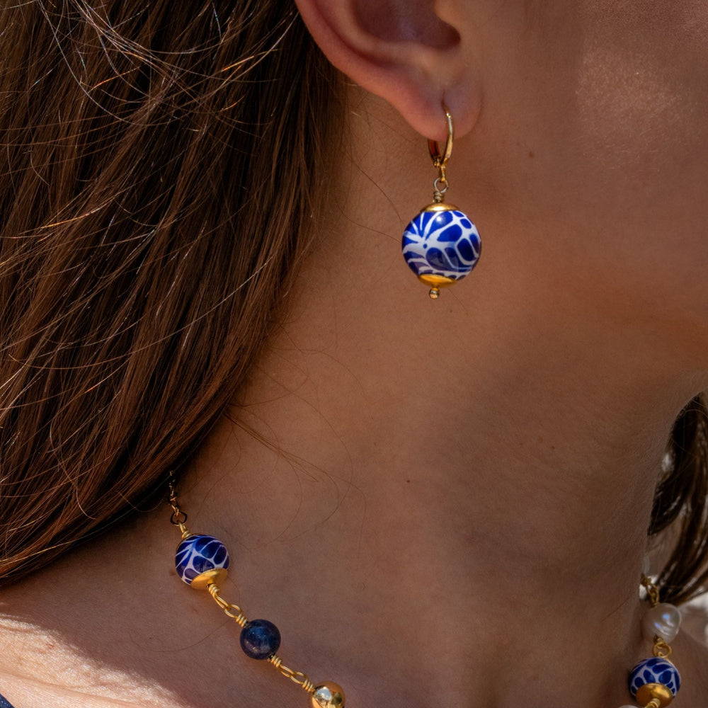 ARETES AZUL