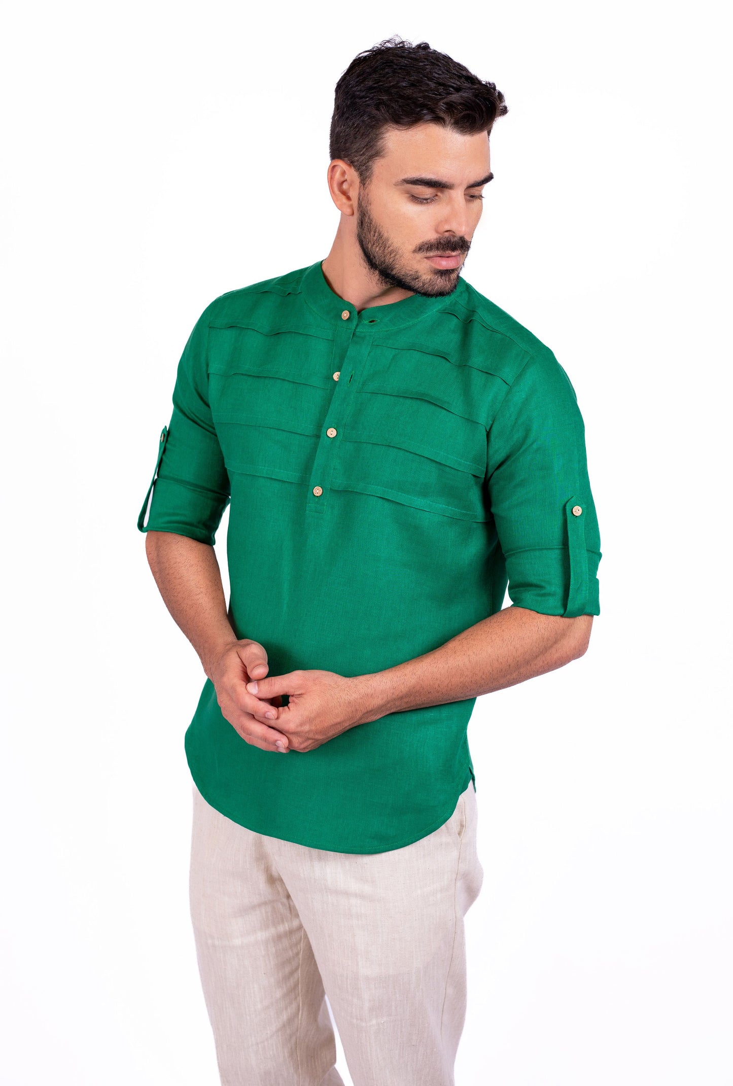 Camisa de lino para hombre